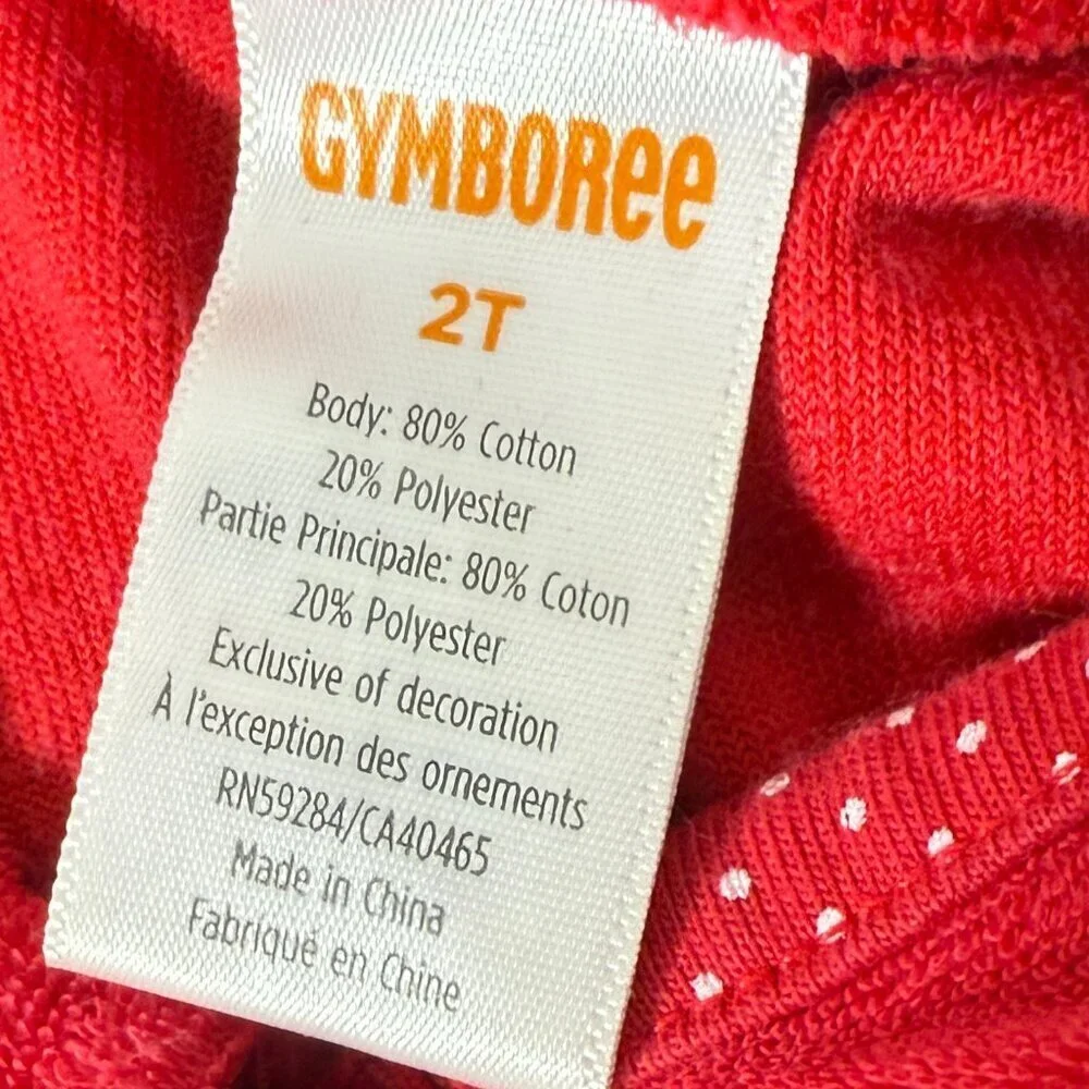 Gymboree Toddler Girls Cherry Coverup Red Dress Size 2T